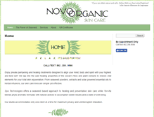 Tablet Screenshot of novoorganicskincare.com